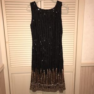 Sequined, Flapper dress
